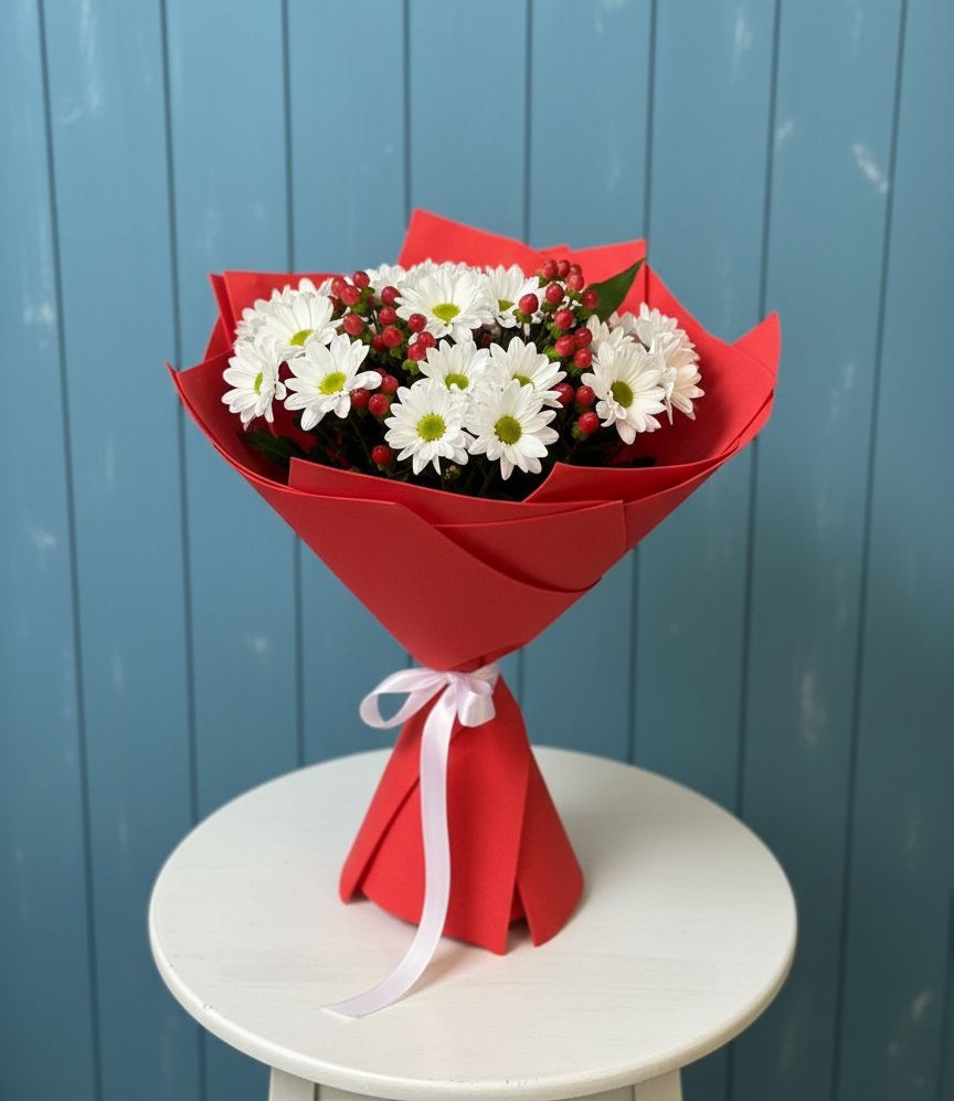 Букет цветов из: Хризантемы в Барановское