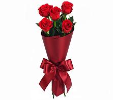 Букет 5 Красных роз Эдлесс Лав в Барановское