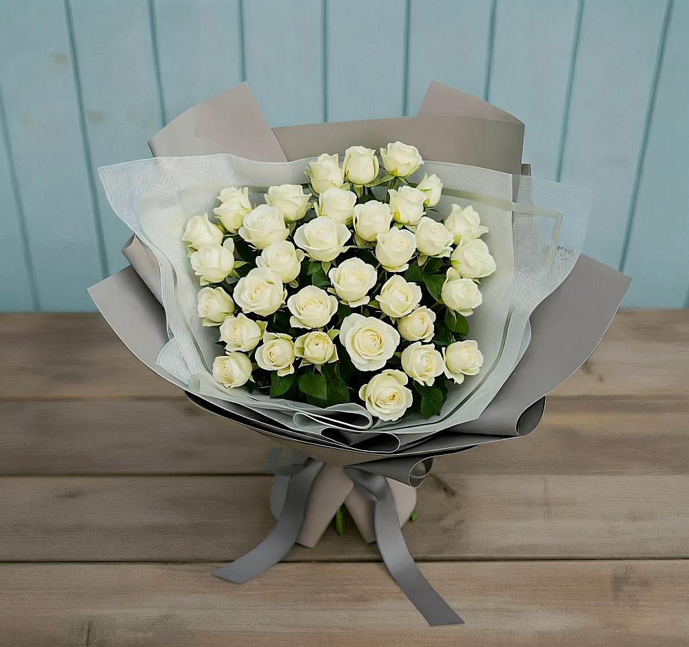 Букет Белоснежная нежность в Барановское