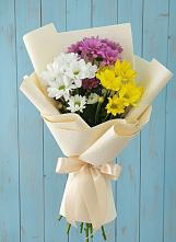 Букет цветов из:  Хризантемы #REPLACE_PRED# Барановское