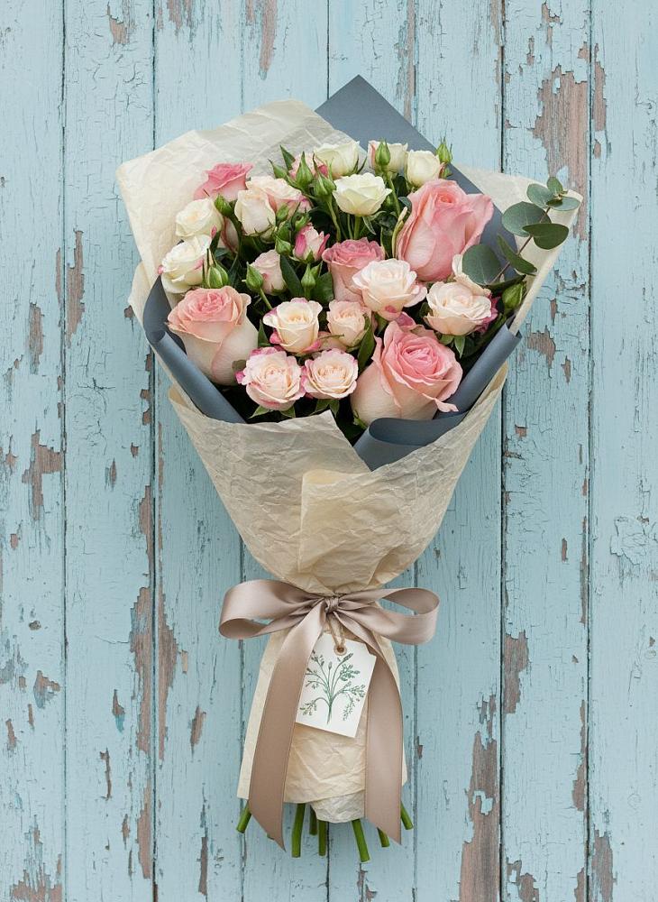 Букет цветов из: Розы в Барановское