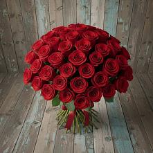 Букет 55 Красных роз Фридом #REPLACE_PRED# Барановское