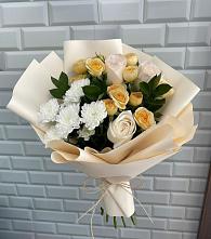 Букет цветов из:  Розы и Хризантемы в Барановское