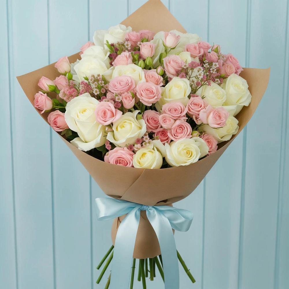 Букет цветов из: Розы в Барановское