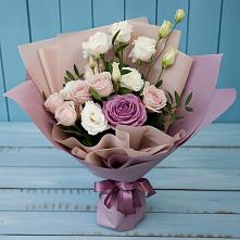 Букет цветов из:  Розы и Лизиантусы в Барановское