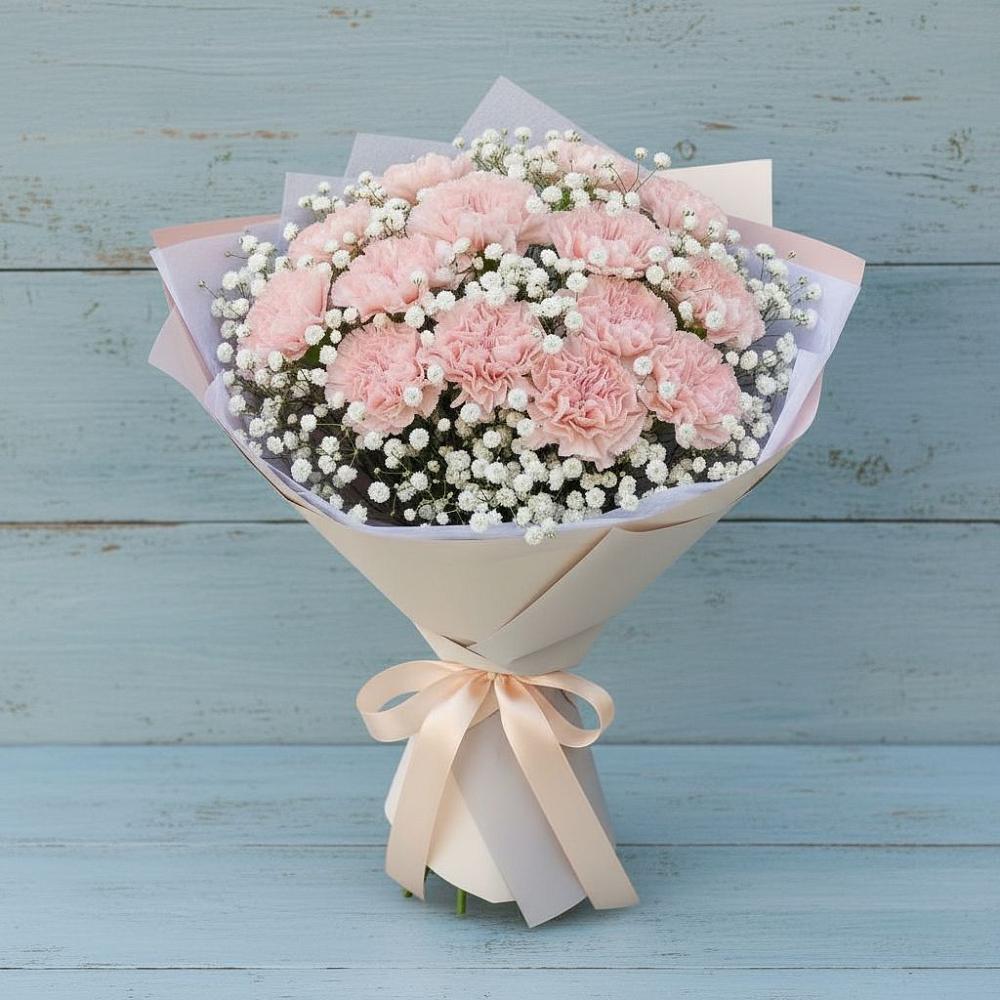 Букет цветов из: Гвоздики в Барановское