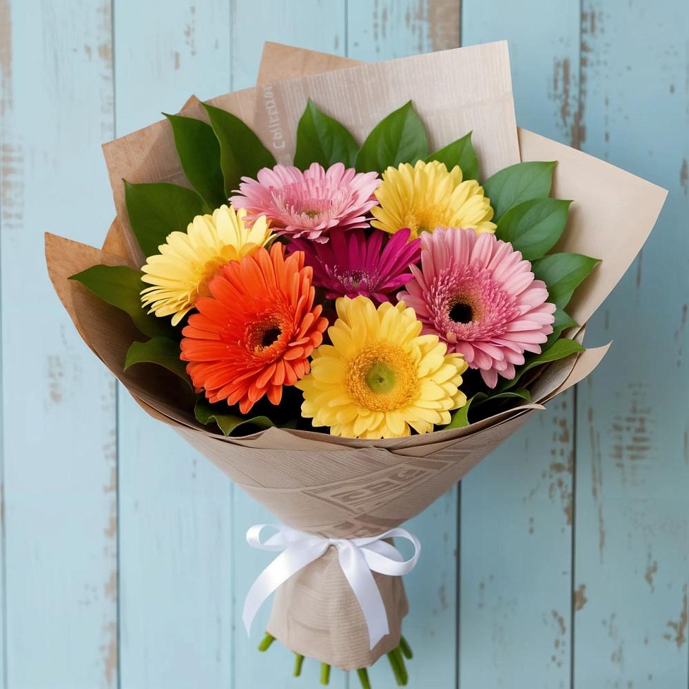 Букет цветов из: Герберы в Барановское