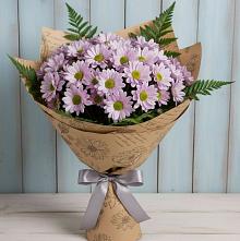 Букет цветов из:  Хризантемы #REPLACE_PRED# Барановское