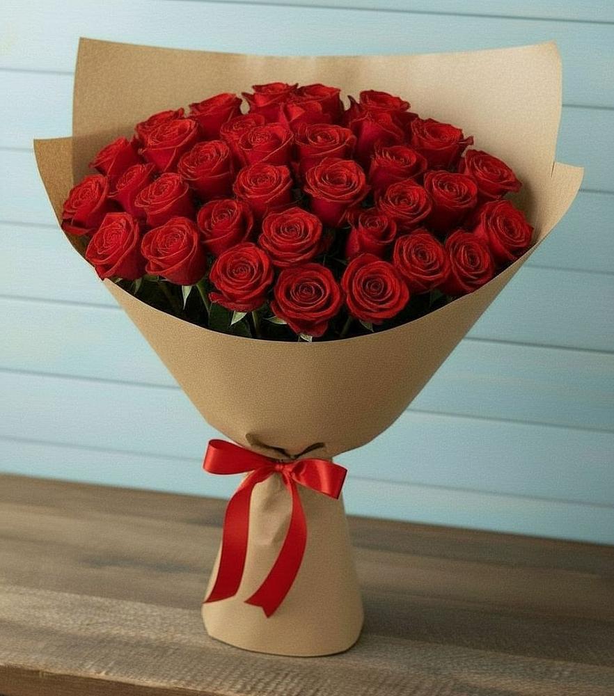 Букет Красные розы Милано в Барановское
