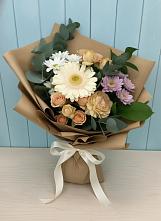 Букет цветов из:  Герберы и Хризантемы в Барановское