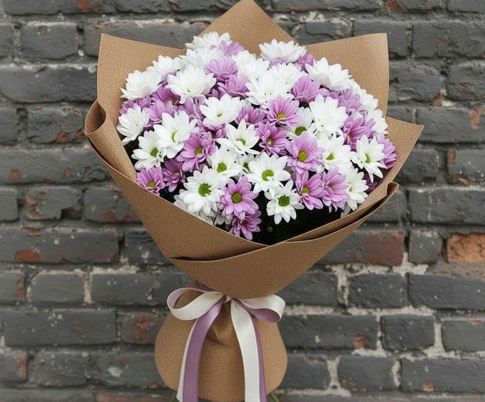 Букет цветов из: Хризантемы в Барановское