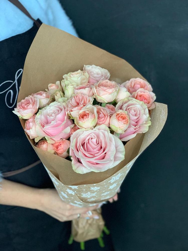 Букет цветов из: Хризантемы и Розы в Барановское