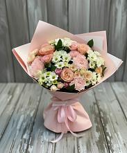 Букет цветов из:  Гвоздики, Розы и Хризантемы в Барановское