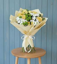 Букет цветов из:  Хризантемы и Розы #REPLACE_PRED# Барановское