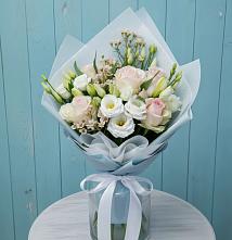 Букет цветов из:  Розы и Лизиантусы в Барановское