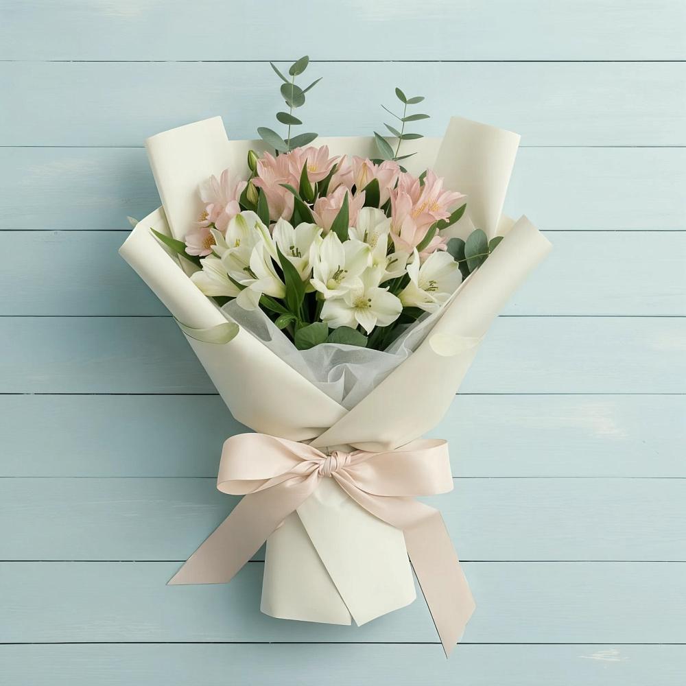 Букет цветов из: Альстромерии в Барановское