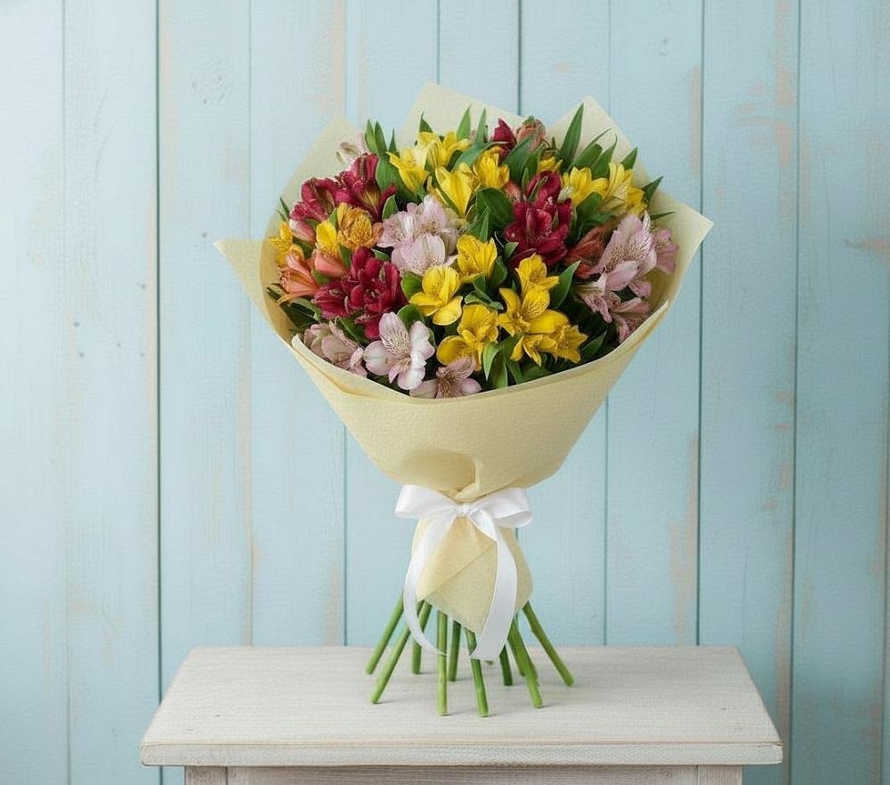 Букет цветов из: Альстромерии в Барановское