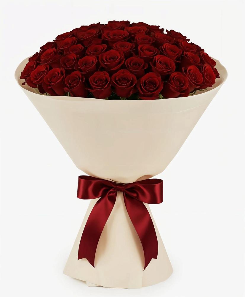 Букет 101 Бордовая роза Блэк Бакарра в Барановское