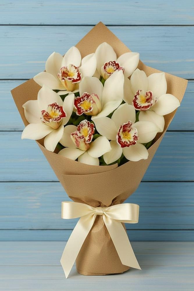 Букет цветов из: Орхидеи и Розы в Барановское