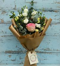 Букет цветов из:  Розы и Лизиантусы в Барановское