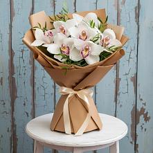 Букет цветов из:  Орхидеи и Розы в Барановское