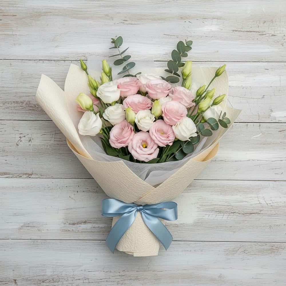 Букет цветов из: Лизиантусы в Барановское